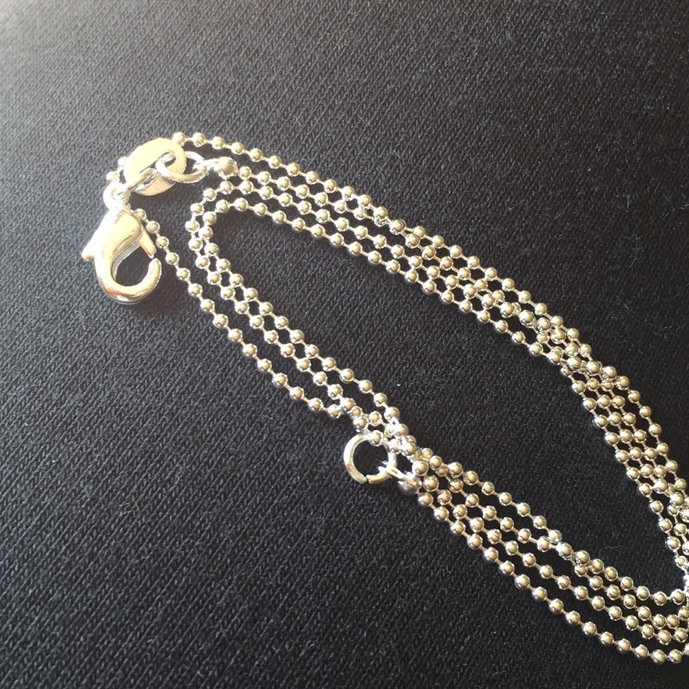 Ladies Sterling Silver Chain Necklace, 18”